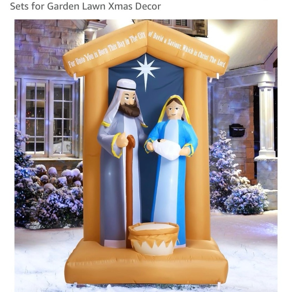 Inflatable Nativity Scene 7 foot tall
